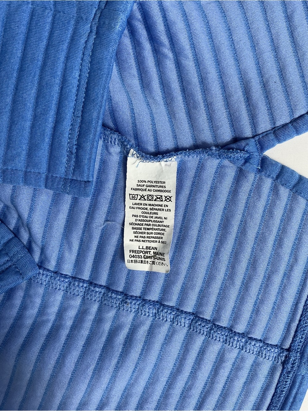 L.L.Bean Quilted Fleece Vest Blue Full Zip Women’s M Regular Lightweight - Picture 9 of 11